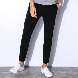 กางเกงขายาวชิโน่ ผ้ายืด ทรงกระบอกเล็ก (Slim-fit) by Normal Boy
