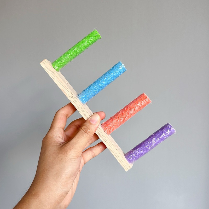 พร้อมส่ง🦜บันไดนกแก้ว 4/6/8ขั้น ของเล่นนก ของเล่นบันไดกรงนก ติดตั้งง่าย บันไดติดข้างกรงสัตว์เลี้ยง