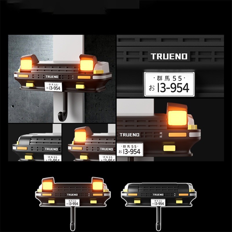 2025 ที่แขวนกุญแจรถไฟ AE86/MX-5 สไตล์สตรีท! แสงนีออน6เฉด+สายกันหลุดแรงดันสูง เปลี่ยนมุมได้180° - รูปที่ 5