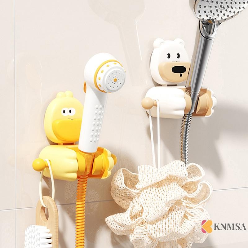Knmsa] 1 PC การ์ตูนผู้ถือหัวฝักบัวดูดถ้วยหัวฝักบัวปรับผู้ถือฝักบัวเหมาะสําหรับครอบครัวและเด็ก ศนเต่า nam