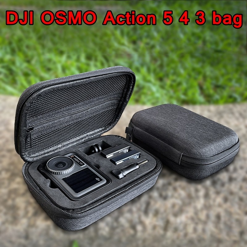 Fast Shippingmini กระเป๋าถือสําหรับ DJI Action 5 Pro กระเป๋าถือกระเป๋าเดินทางกล้องอุปกรณ์เสริมสําหรับ DJI Osmo Action 4 3 เก็บกล่องป้องกัน