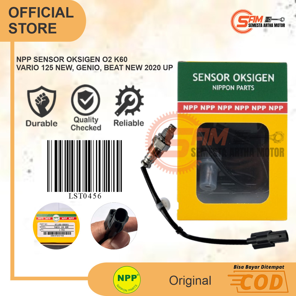 NPP เซนเซอร์ออกซิเจน O2 Honda Vario 125 Beat New Genio 2020 Up CO2 Oxy ไอเสีย K60