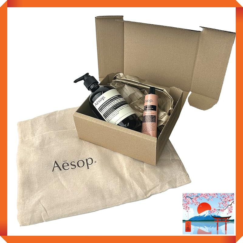 [Aesop Gift Set with Regular Gift Box] Aesop Hand Balm Andarum 75ml, Hand Wash 500ml, Hand Soap with