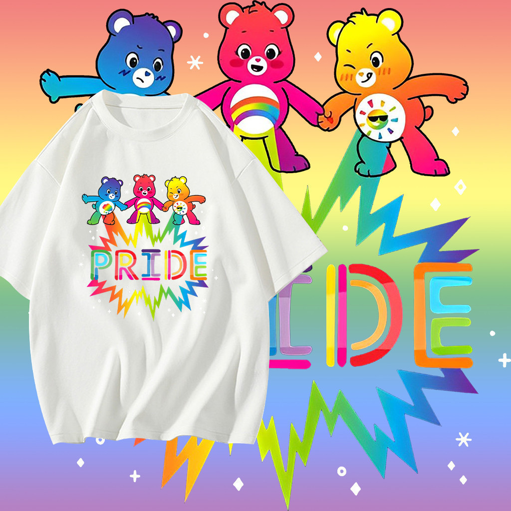 [พร้อมส่ง]🏳️‍🌈 Pride Month🏳️‍🌈 Lgbtแขนสั้น ผู้หญิง ผ้าฝ้ายให ชุดปกติ สินค้ามาใหม่ เสื้อกีฬา วินเทจ ใ