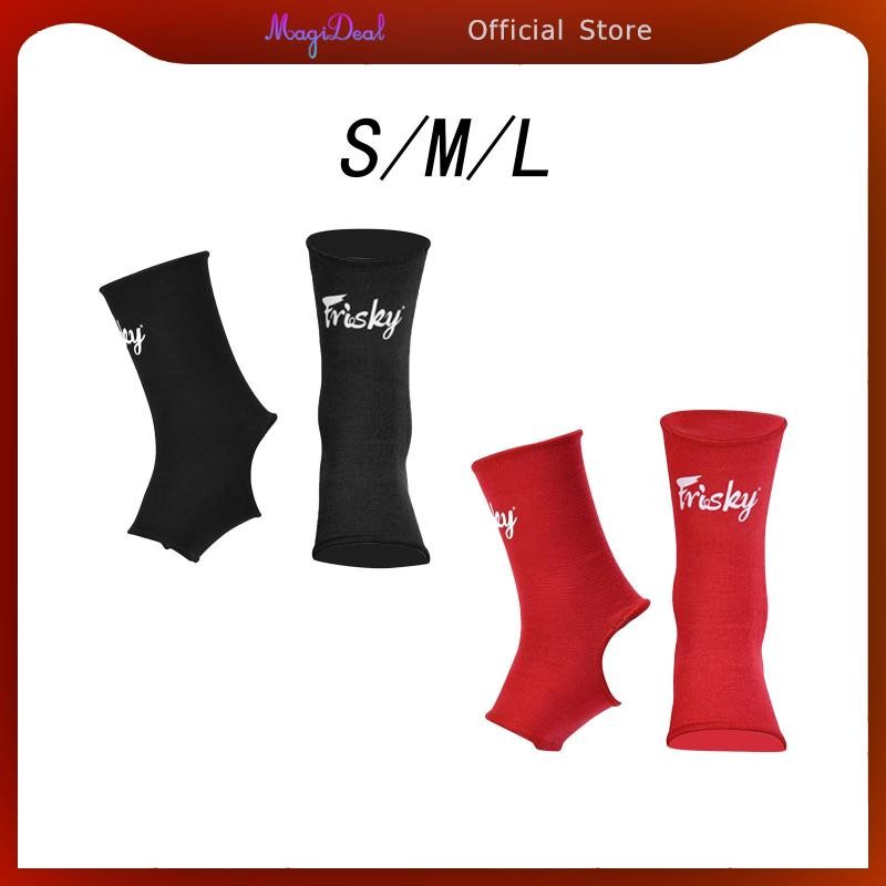 Magideal มวยไทยพยุงข้อเท้า Wraps Boxing Guard ข้อเท้าป้องกันข้อเท้าสําหรับ Kicking Boxing Grappling