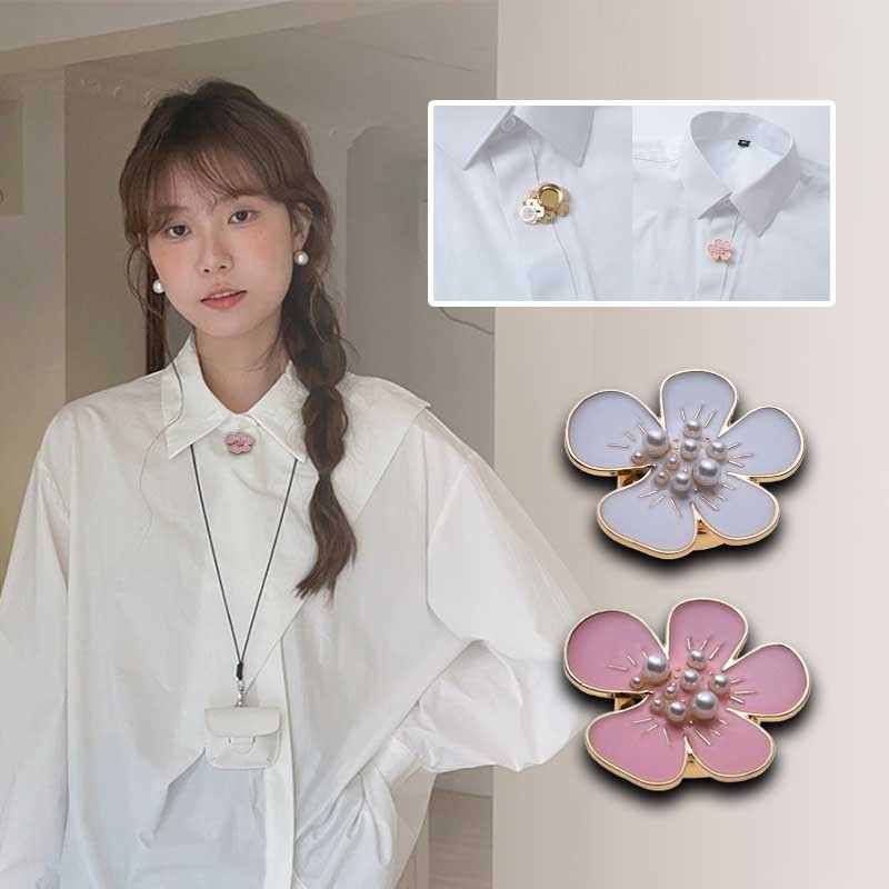 ชุดปุ่มเสื้อผู้หญิงsununnyyuan ชุดน้ํามันหยดดอกไม้ Cufflink Neckline ตกแต่งปุ่ม ราคา ถูกที่สุด ดีลบีเคเค
