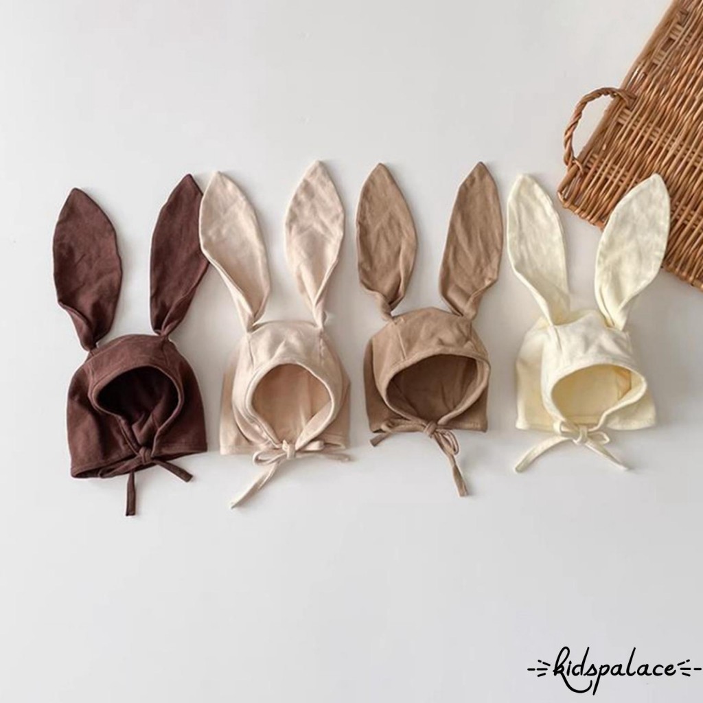 Bbq-หมวกโรงพยาบาลเด็กbreathable Bonnetหมวกกระต่ายน่ารักหูทารกแรกเกิดหมวกทารกสําหรับเด็กวัยหัดเดินเด็กผู้หญิง