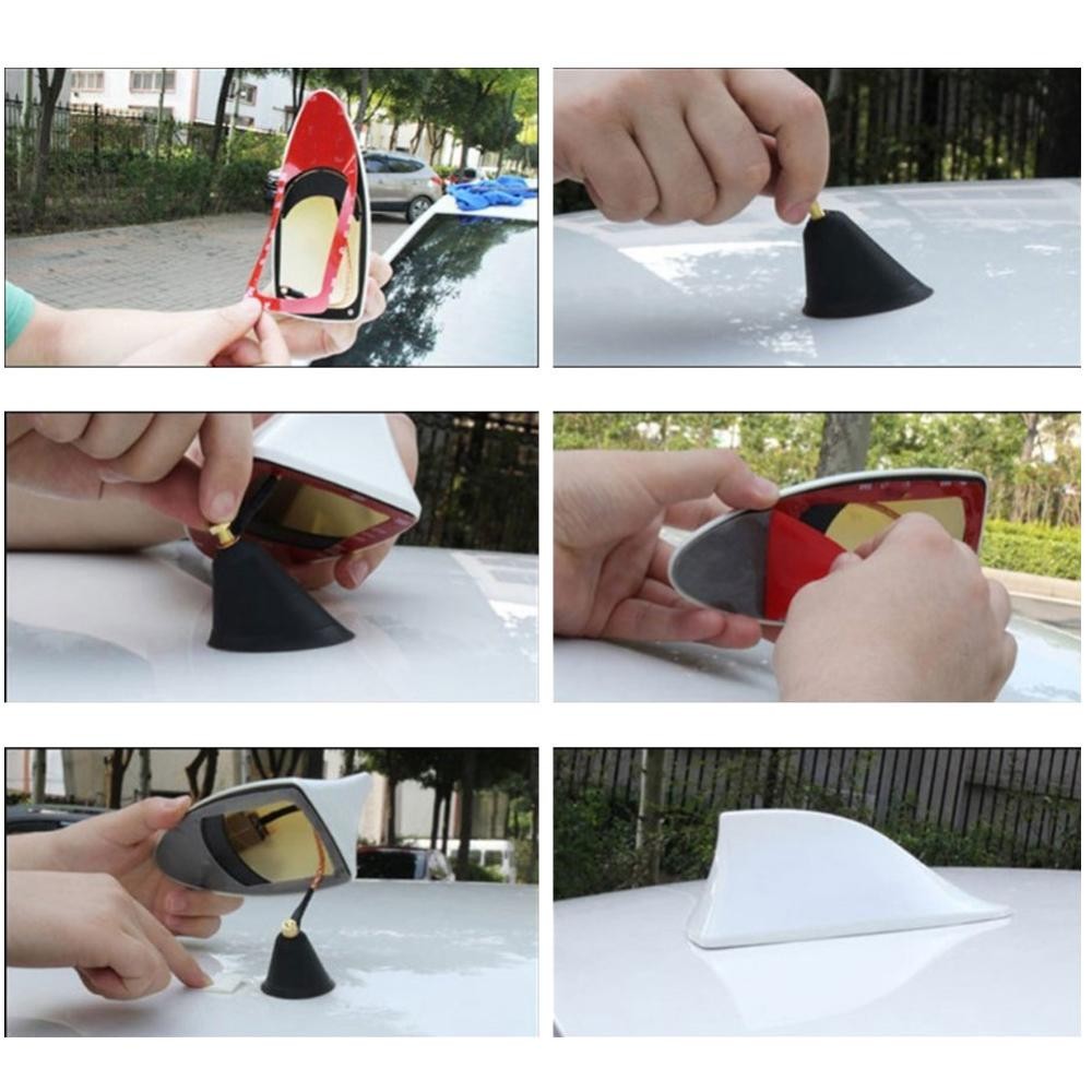FFY Universal Car Shark Fin Antenna สัญญาณหลังคาอัตโนมัติ FM/AM วิทยุ Aerial Replacement - รูปที่ 4