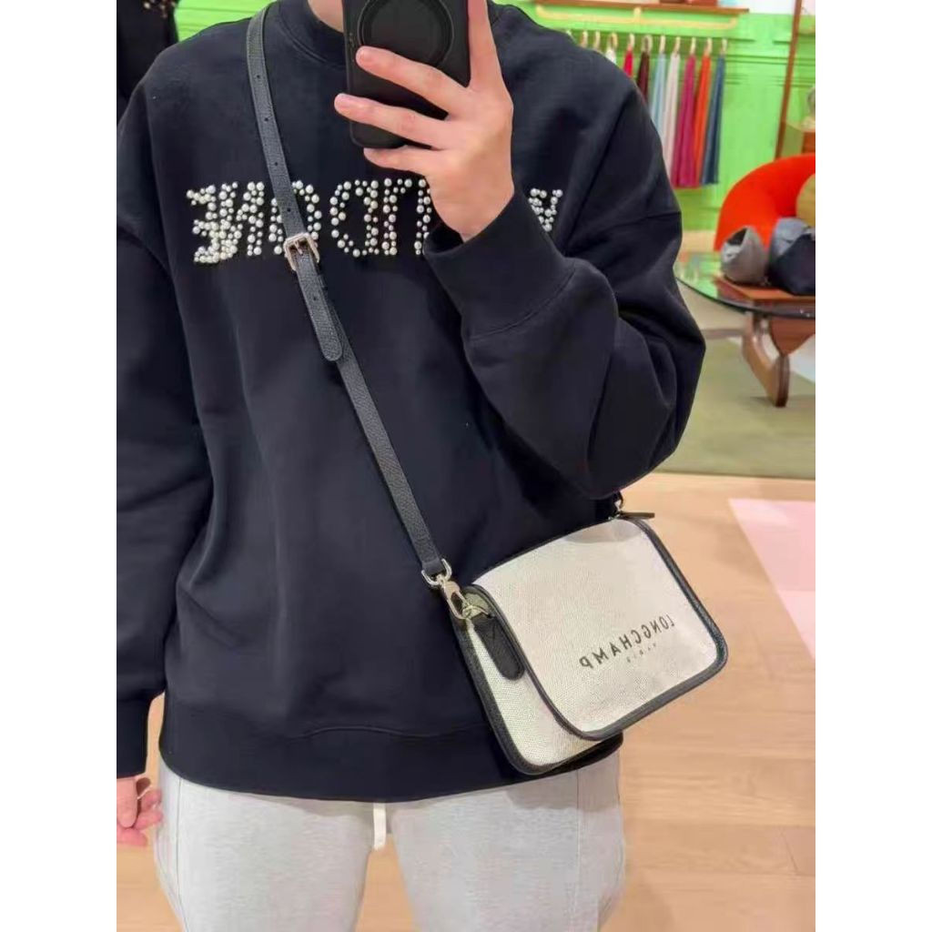 Essential TOILE กระเป๋าหญิงขนาดเล็กหนึ่งไหล่ Crossbody กระเป๋าสี่เหลี่ยมเล็ก LX250224