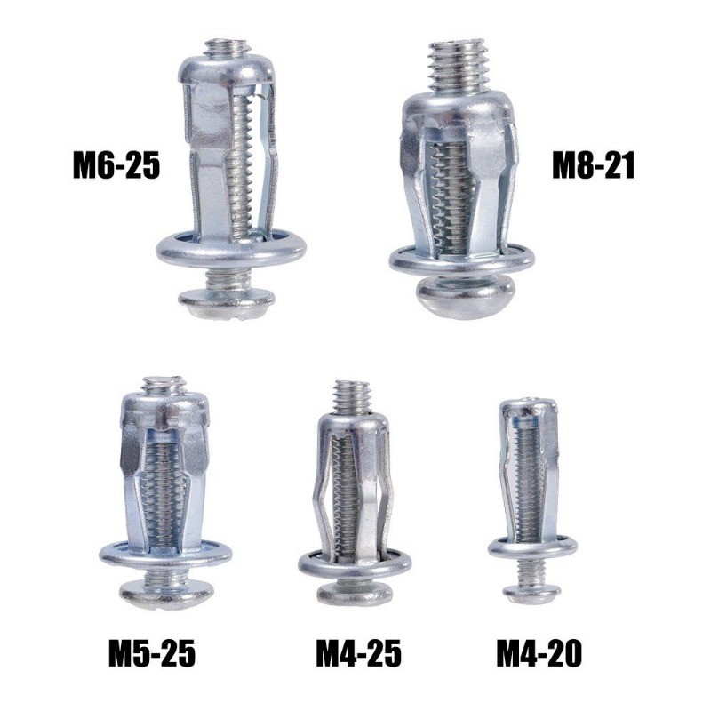 4 ชิ้น M4 M5 M6 M8 กลีบ Rivet ล็อคถั่วสกรูป้ายทะเบียนคงที่สําหรับรถยนต์รถสกรูเหล็กผิวโลหะสกรูแจ็คถั่ว