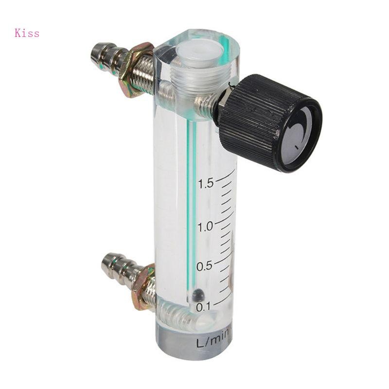 Kiss LZB-6M 0-1 5 LPM Flowmeter แก๊ส 8 มม.ข้อต่อท่อปรับ Air Flowmeter