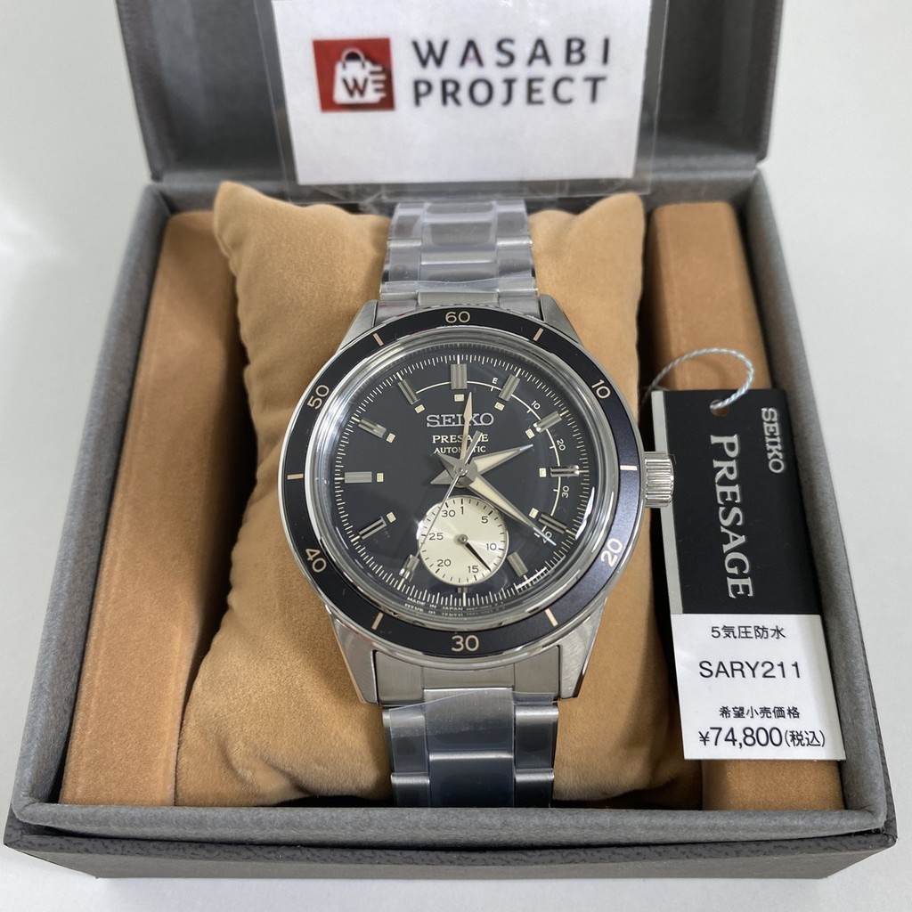[Authentic★Direct from Japan] SEIKO SARY211 Unused PRESAGE Automatic Hardlex Black SS Men Wrist watch นาฬิกาข้อมือ
