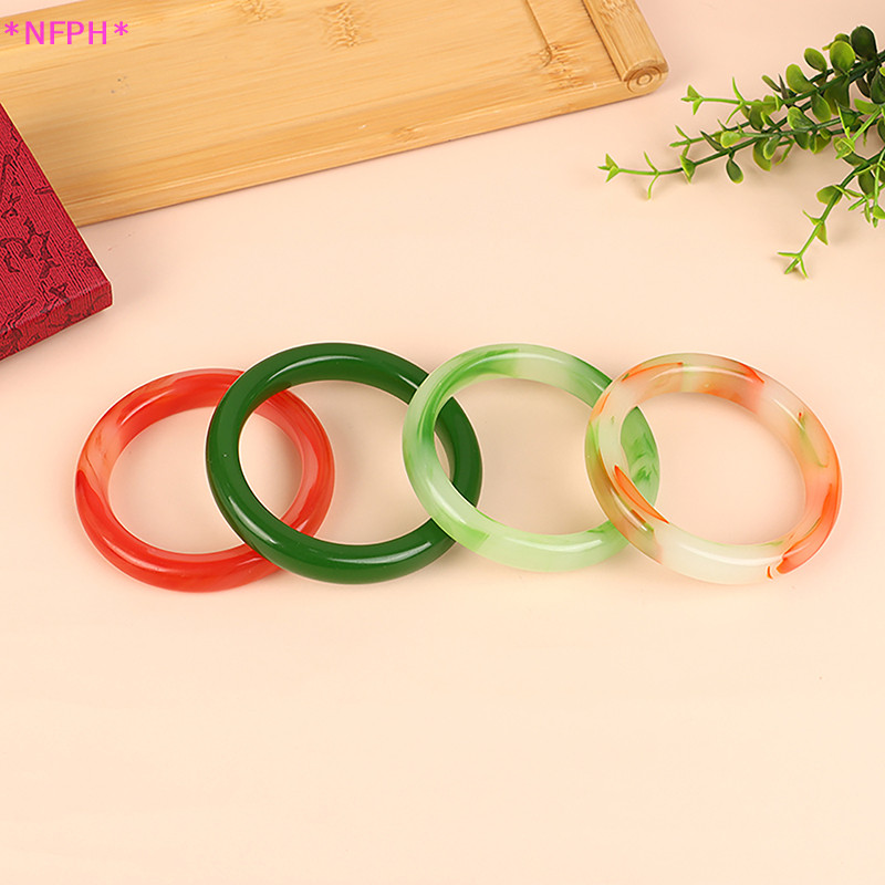 Nfph> หยกแท้ หยกธรรมชาติ สีเขียว หยก สร้อยข้อมือ กําไลข้อมือ สําหรับผู้หญิง ของขวัญ แฟนสาว ใหม่