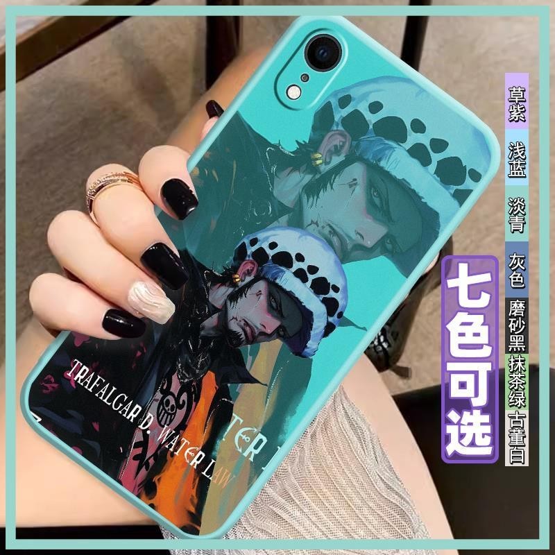 red Simple Phone Case For iphone XR waterproof protective Silicone Anime personalise Artistic sense Creative High value TPU
