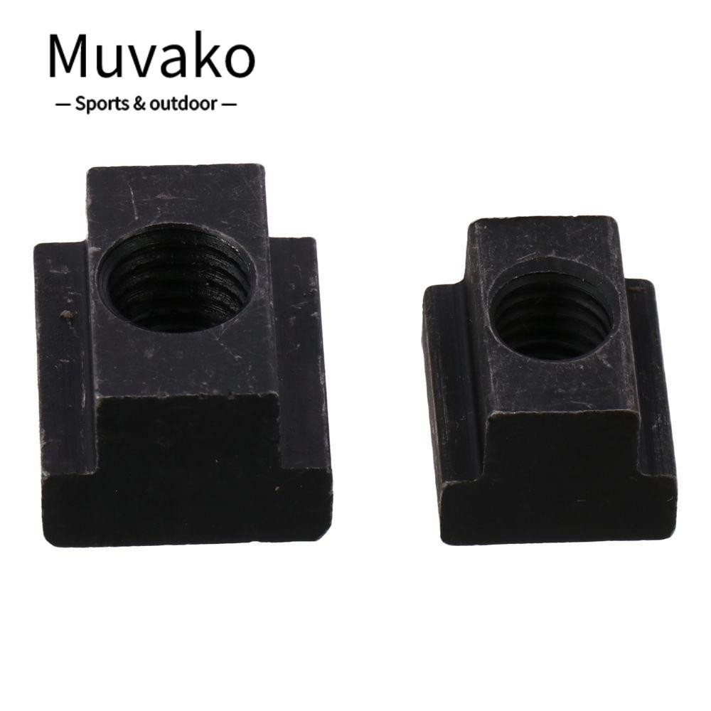 Muvako น็อตสล็อตที เหล็กคาร์บอน คุณภาพสูง สีดํา M6 M8 M10 M12 10 ชิ้น – โปรปัง