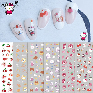 Monja สติกเกอร์โฮโลแกรม ลายแมว กระต่าย หมี สตรอเบอร์รี่ มีกา…