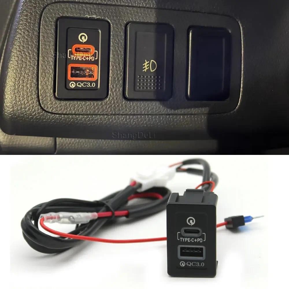 Xm-อะแดปเตอร์ซ็อกเก็ตชาร์จเร็ว TYPE-C PD USB สําหรับ Suzuki SX4 Swift Vitara New Alto Ciaz Splash