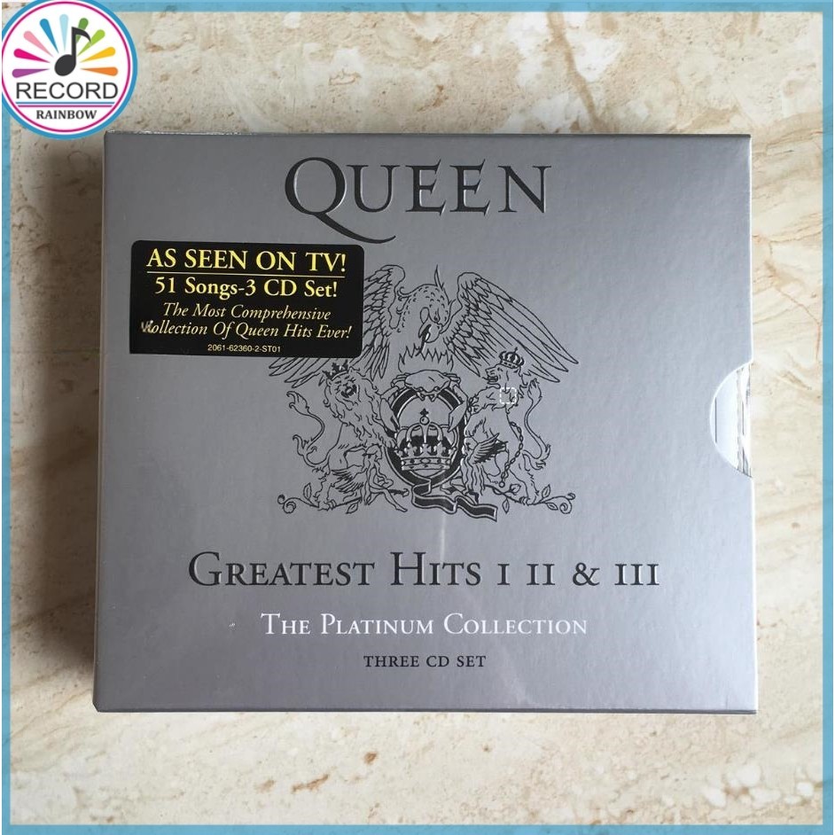 Original Queen Greatest Hits I, II & III 3-DiscSet Album [Sealed] Brand New