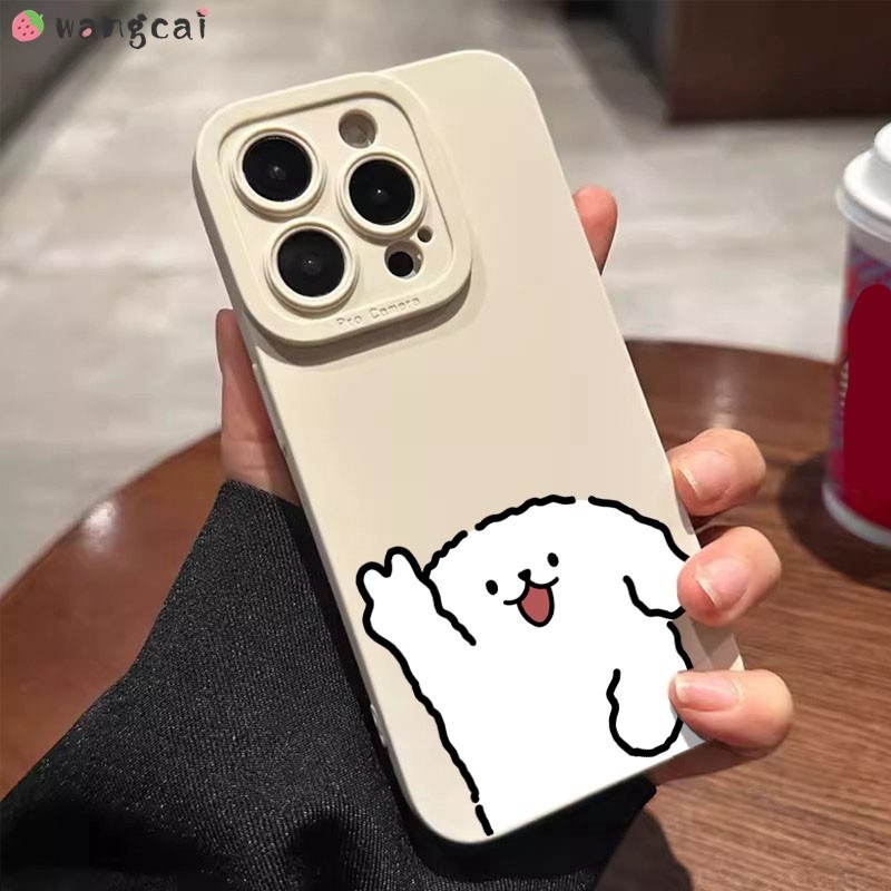 เคสโทรศัพท์มือถือ ซิลิโคนนิ่ม ผิวด้าน ลายการ์ตูนสุนัขน่ารัก สีดํา ขาว น้ําตาล สําหรับ Xiaomi Poco M6 M4 M3 F5 F2 Pro M5 4G 5G M5s F4 F3 GT