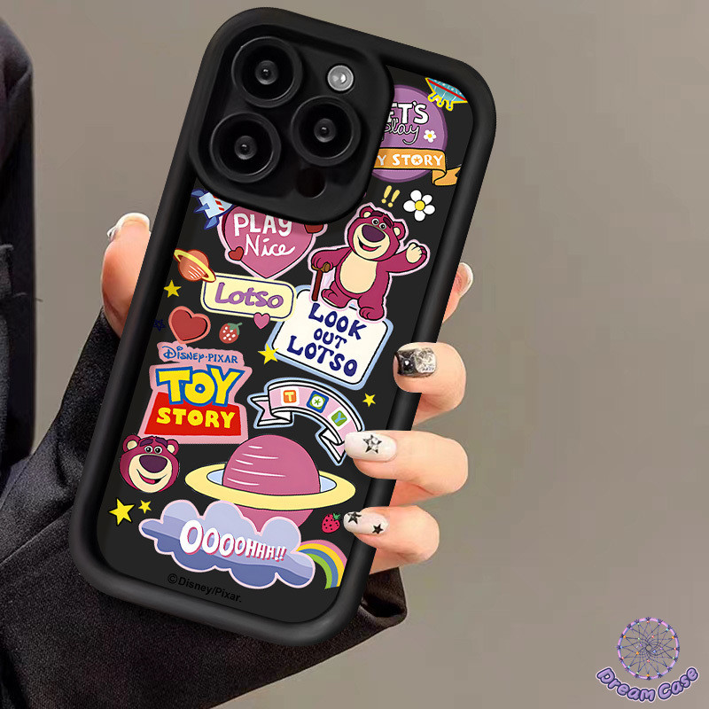 เคสการ์ตูนของเล่นลอตโซ่น่ารักสำหรับ OPPO A17 A16 A17K A5 A54 A7 A18 A57 A12 A53 A9 A77 A15 A3s A58 A38 A5s A78 Reno 5F