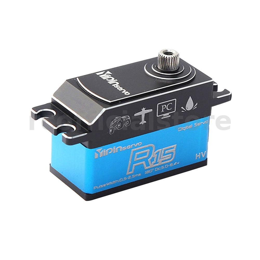 Yipinservo 15KG ดิจิตอลเซอร ์ โวเกียร ์ โลหะเซอร ์ โวกันน ้ ําสําหรับ 1/8 1/10 Scale RC รถยนต ์ หุ ่ นยนต ์ หุ ่ นยนต ์ หุ ่ นยนต ์ RC อะไหล ่