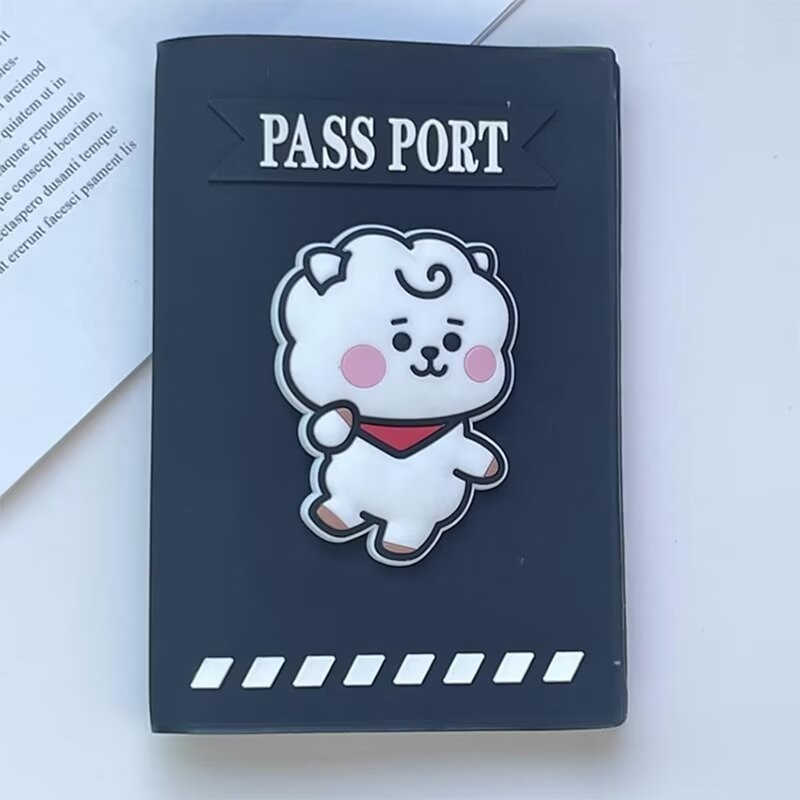 เคสป ้ องกันหนังสือเดินทาง BTS ที ่ ใส ่ หนังสือเดินทาง
