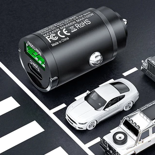 ✨local stock✨ เครื่องชาร์จในรถยนต์ 100W ไฟแช็ก PD ชาร์จเร็ว QC3.0 Mini USB Type C เครื่องชาร์จโทรศัพท์ในรถยนต์ขนาดเล็ก