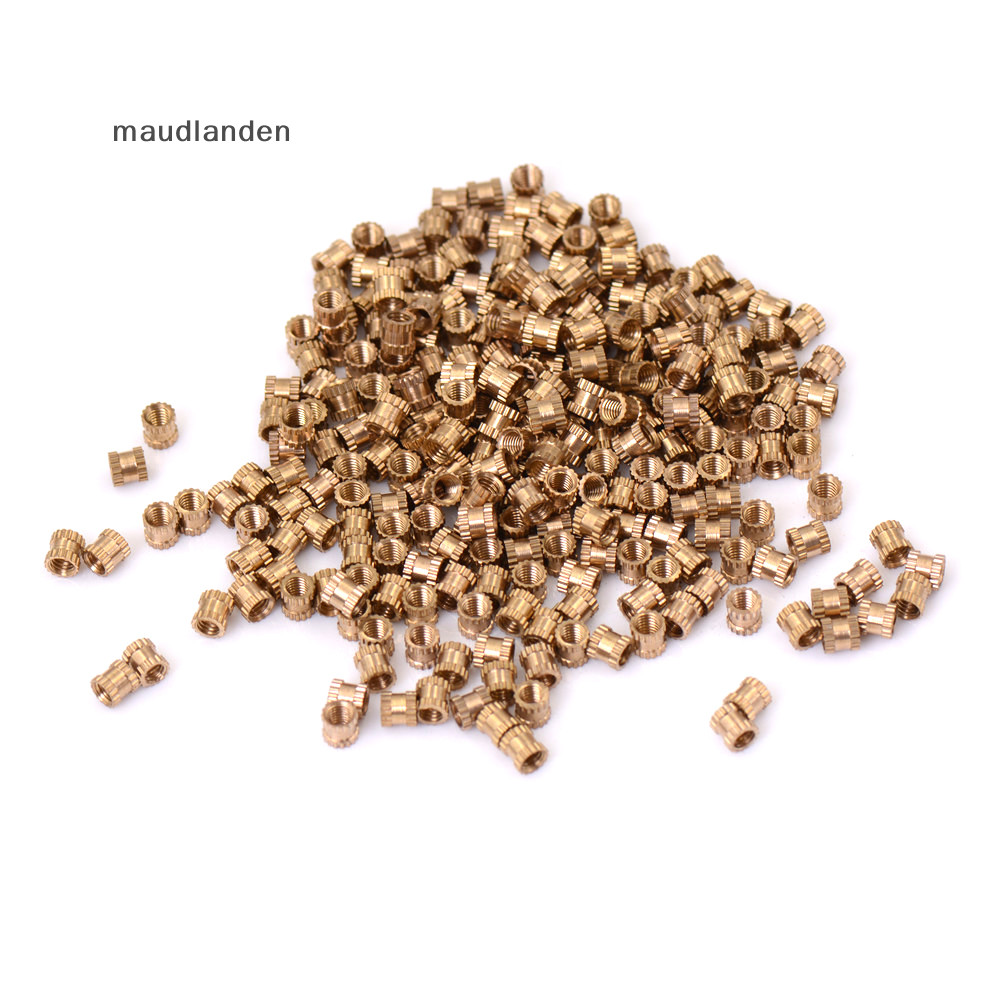 Ma 200 ชิ ้ น M3 *4 น ็ อตทองแดงแทรกฝังชิ ้ นส ่ วนทองแดง knurl nut 200 ชิ ้ น M3x4 มิลลิเมตรทองเหลืองทองแดงเมตริกด ้ าย Knurl ใส ่ Nut Knurl ใส ่ น ็ อตเกลียวเมตริกทองเหลืองรอบทองแดง E