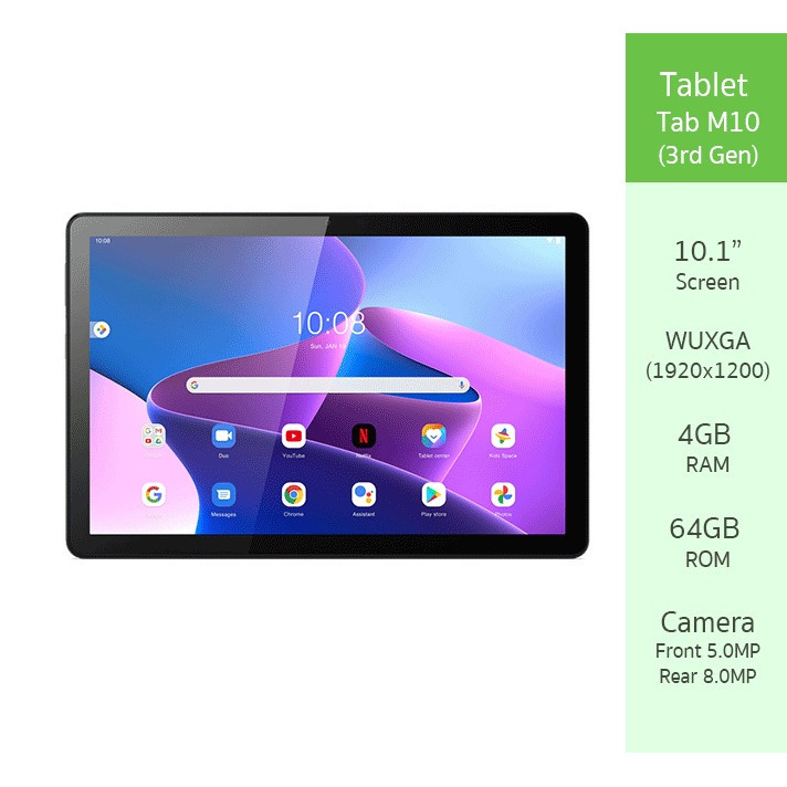 Lenovo Tablet (แท็บเล็ต) ขนาด 10.1 นิ้ว