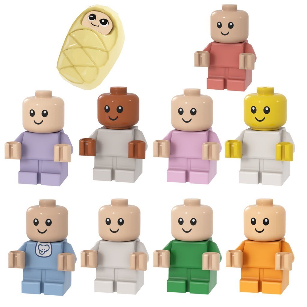 ทารก Building Blocks ของเล ่ น MOC 26556 25126 18855 อิฐ DIY ทารก Carriage เด ็ กของขวัญ MOC