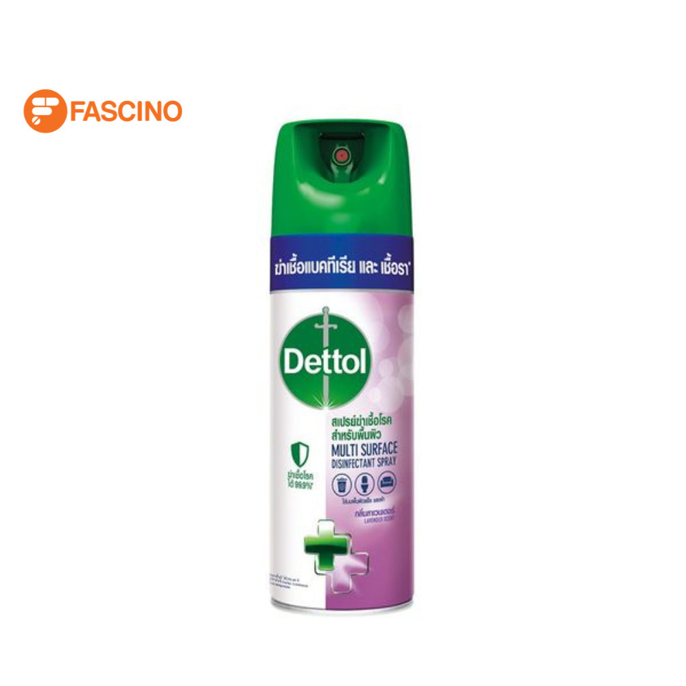 Dettol Disinfectant Spray Lavender เดทตอล สเปรย์ฆ่าเชื้อ กลิ่นลาเวนเดอร์ 450 มล.