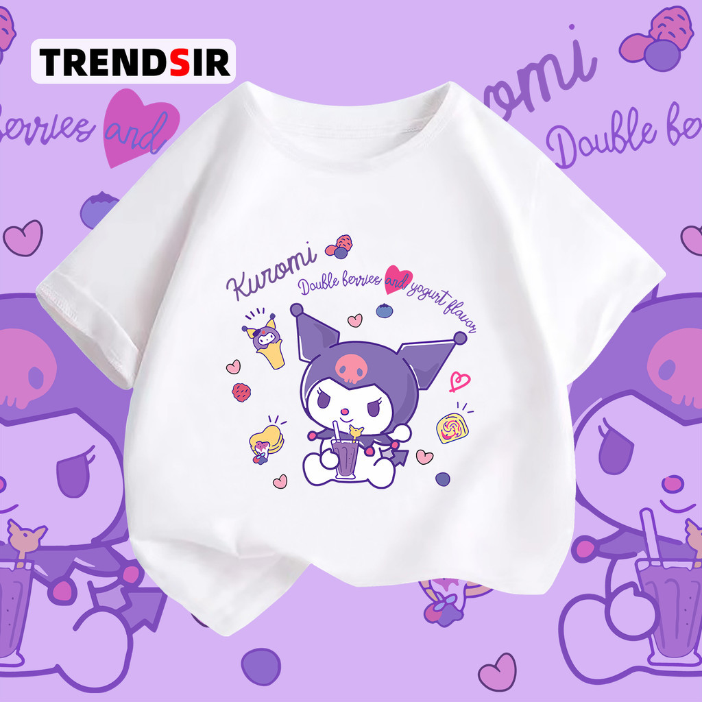 TrendSir ส่งของทุกวัน kids clothes เด็ก KUROMI 100% Cotton 6สี 100-158 เนื้อผ้านิ่ม