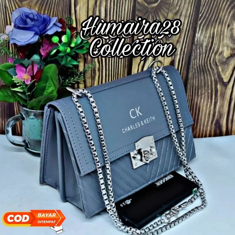 กระเป๋าสะพายข้างผู้หญิง - กระเป๋าแฟชั่น Huma // เย็บปักถักร้อย V ผู้หญิง Huma ล่าสุด