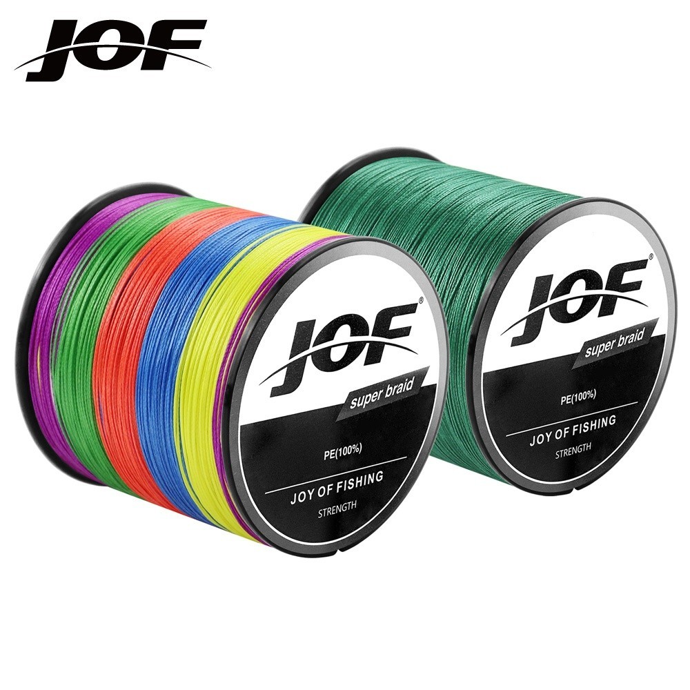 Jof 300M 4 เส ้ น PE ถักสายตกปลา super strong PE สายถักสายตกปลาถักสายตกปลาสําหรับรอกตกปลา