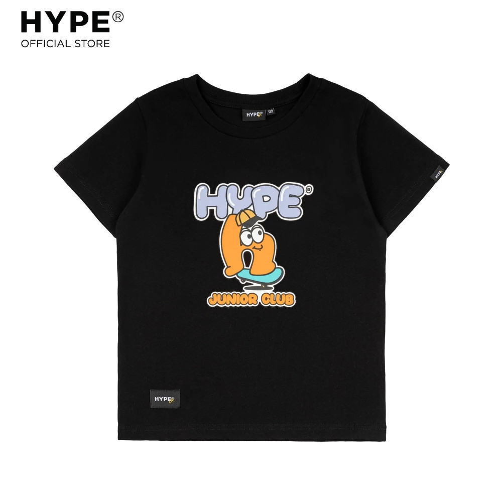ใหม่ Hype Pure Cotton Printing Clic Pattern Printing Unisex Collar Label +Tag