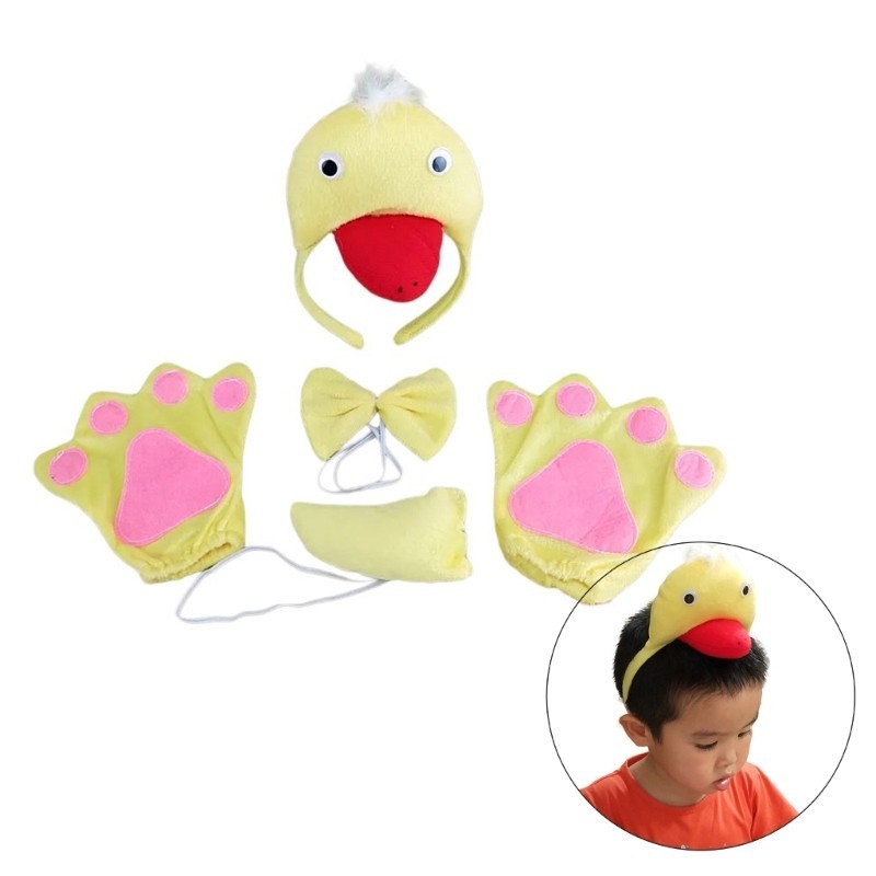 Best Duck Geese Headbands Geese สัตว์หาง Geese ชุดการ์ตูน Hairband สําหรับ Stage เด็กเครื่องแต่งกาย 