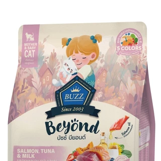 Buzz Beyond อาหารแมวขนาด 1 Kg เกรด Premium Gluten-free หลากหลายสูตร ส่งเสริมสุขภาพร่างกาย พร้อม Pre และ Probiotics