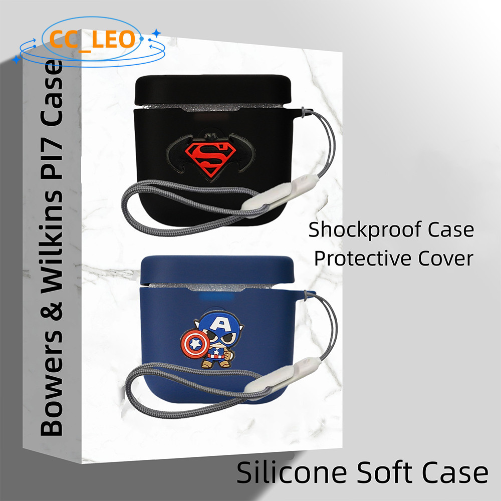 For Bowers & Wilkins PI7 Case Cartoon Silicone Soft Case Bowers & Wilkins PI5 / PI5 2s Shockproof Sh
