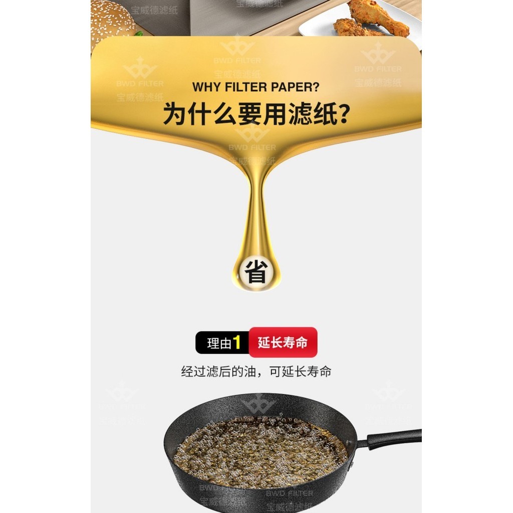 กระดาษกรองน้ํามันเครื่องแยกน้ํามันเชิงพาณิชย์ร้านเบอร์เกอร์ไก่ทอดทําให้สั้นขึ้นน้ํามันบริโภคถุงกรองน้ํามันเชิงพาณิชย์ - รูปที่ 3