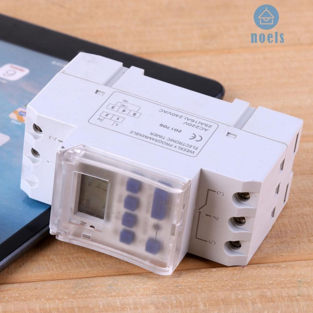 [Noel.th ] H1 # 220VAC 16A Din Rail Digital Programmable Timer Switch Relay Timer Control