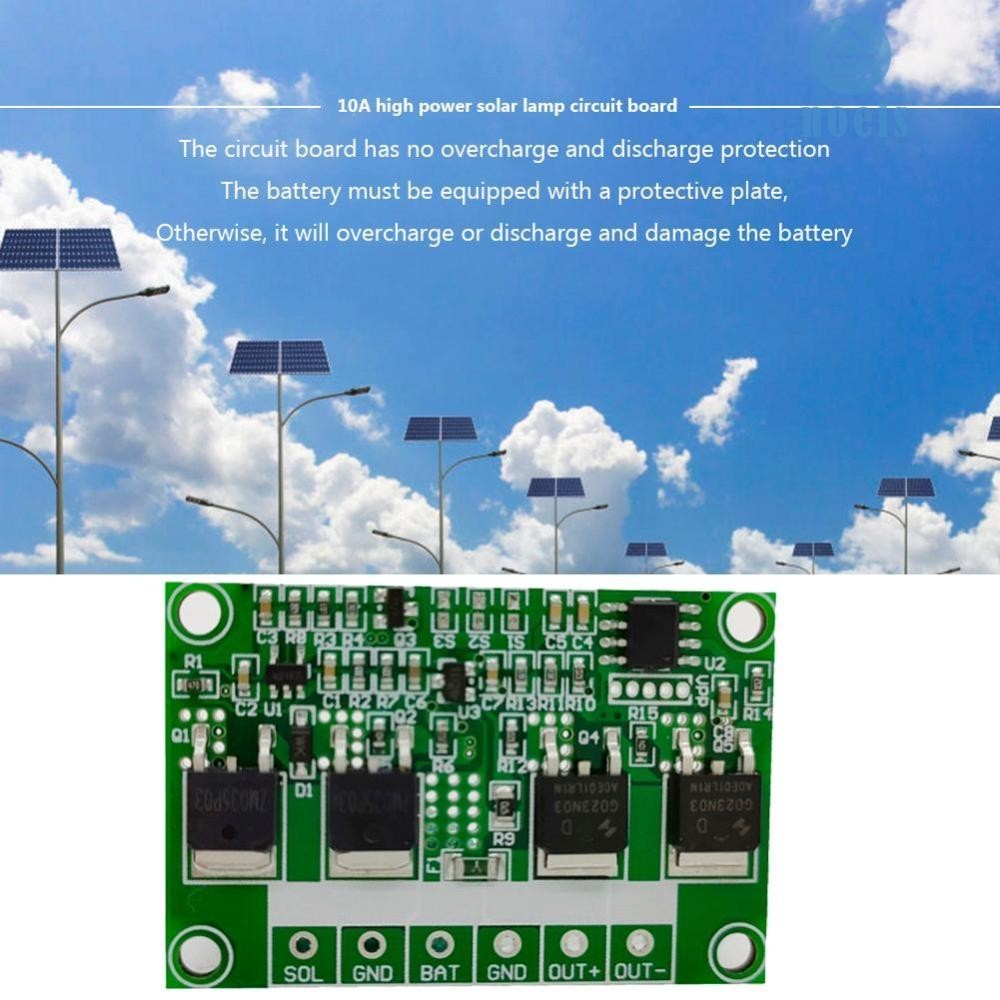 [Noel.th ] Neu 10A Solar Lamp Circuit Board Lighting Controller in Dark Bulb Tool Accessori