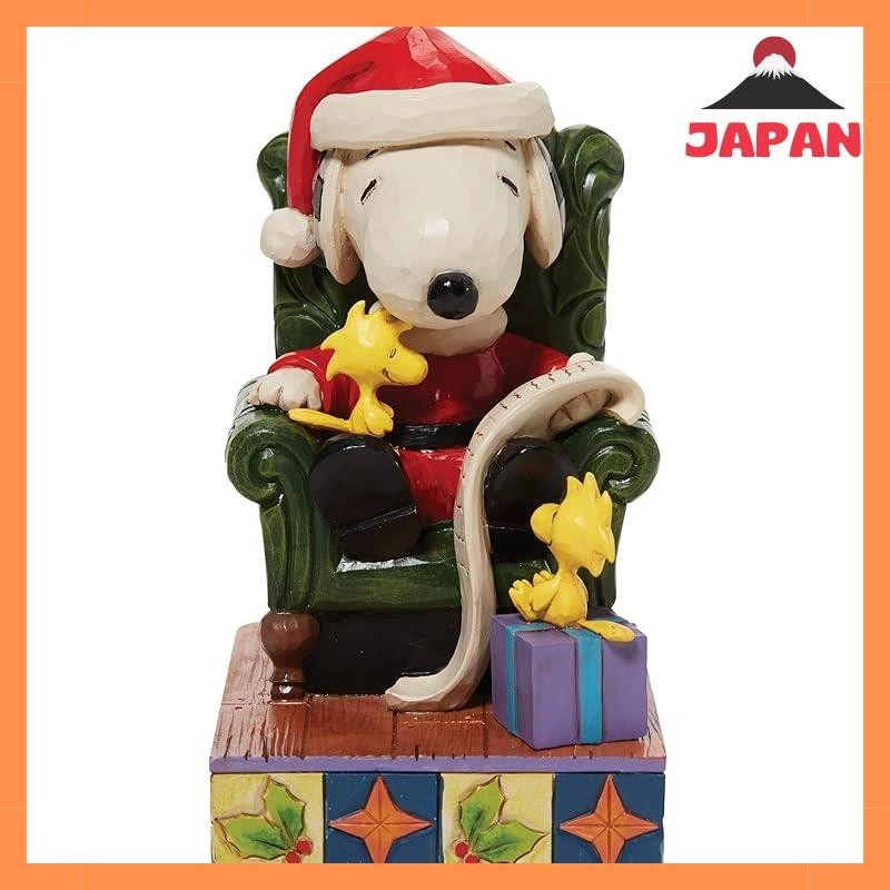 [Direct from Japan][Brand New]Enesco Peanuts Santa Snoopy and Woodstock figurine by Jim Shore 4.33" Multicolor
