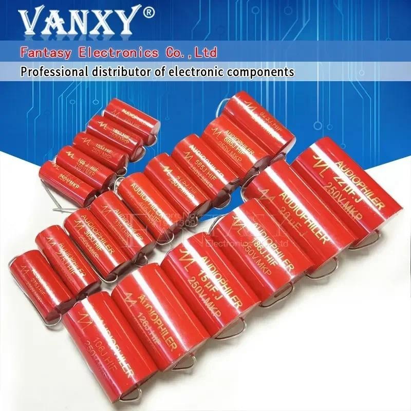 1 ชิ ้ น 250 โวลต ์ Audiophiler Axial MCP Capacitor เสียง 1UF ~47UF 1.5/1.8/2.2/2.7/3/3.3/4/4.7/5.6/6.8/10/12/15/22/33uf non-polar