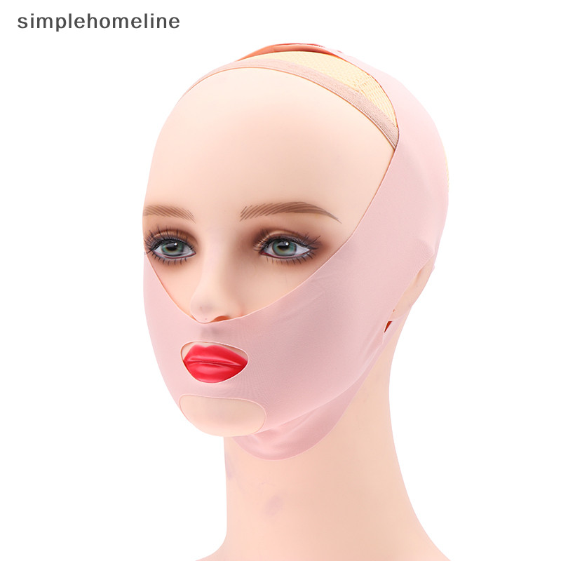 [simplehomeline ] Chin Cheek Slimming V Shape V Line Lifg Mask Face Lifg Anti Wrinkle Strap Band Sleeping Mask Beauty Health New Stock