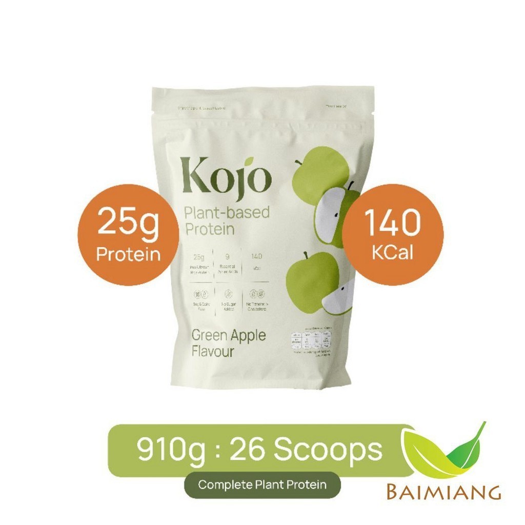 KOJO โปรตีนถั่วลันเตา รสแอปเปิ้ลเขียว ขนาด 910 g. (04462)