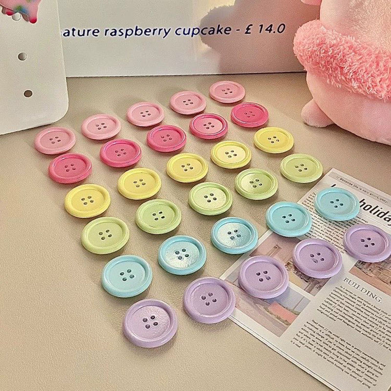 [สติ๊กเกอร์ติดตู้เย็นแม่เหล็กแบบติดกระดุม] กระดานข้อความ Dopamine เกาหลี ins Candy Button กระดานหลุมดูดซับเหล็ก