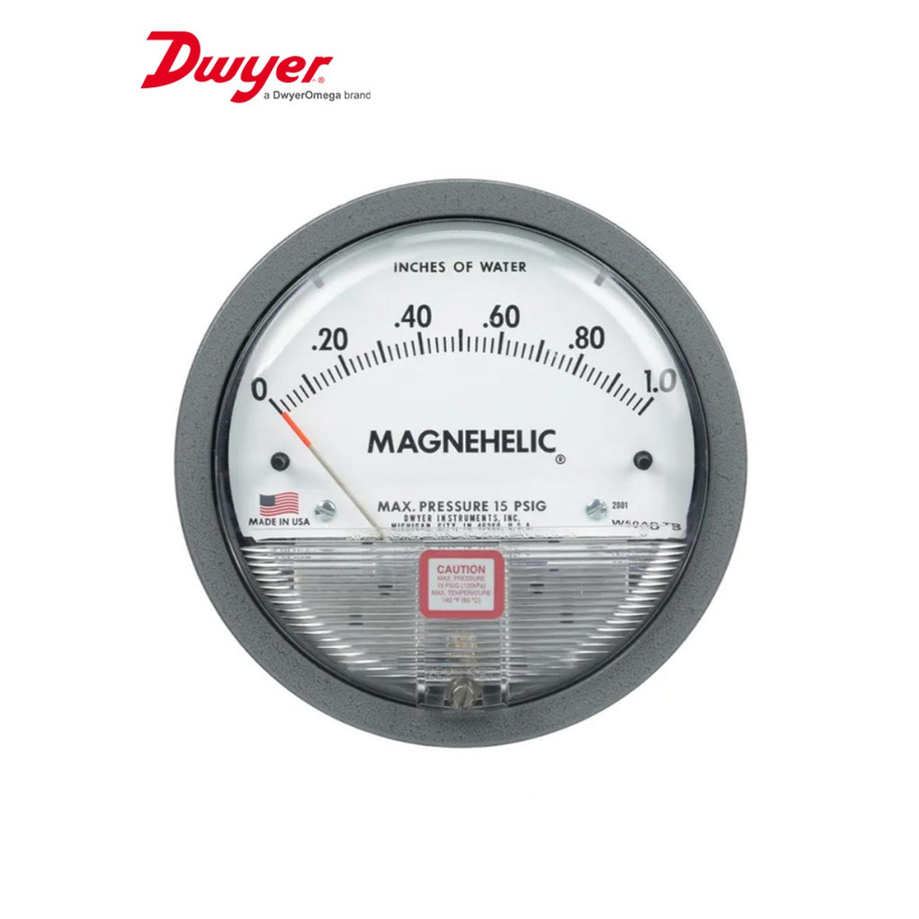 Dwyer 2000 เกจวัดความดันแตกต่าง 60Pa 500Pa 1KPa เกจวัดความดันแตกต่างทางกล Magnehelic