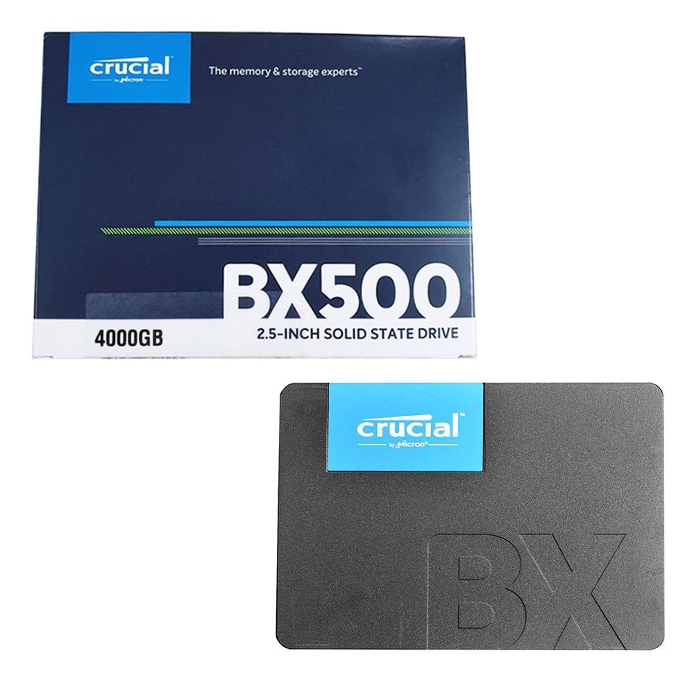 Crucial BX500 4TB SATA III 2.5-inch SSD (CT4000BX500SSD1), for PC & Laptop