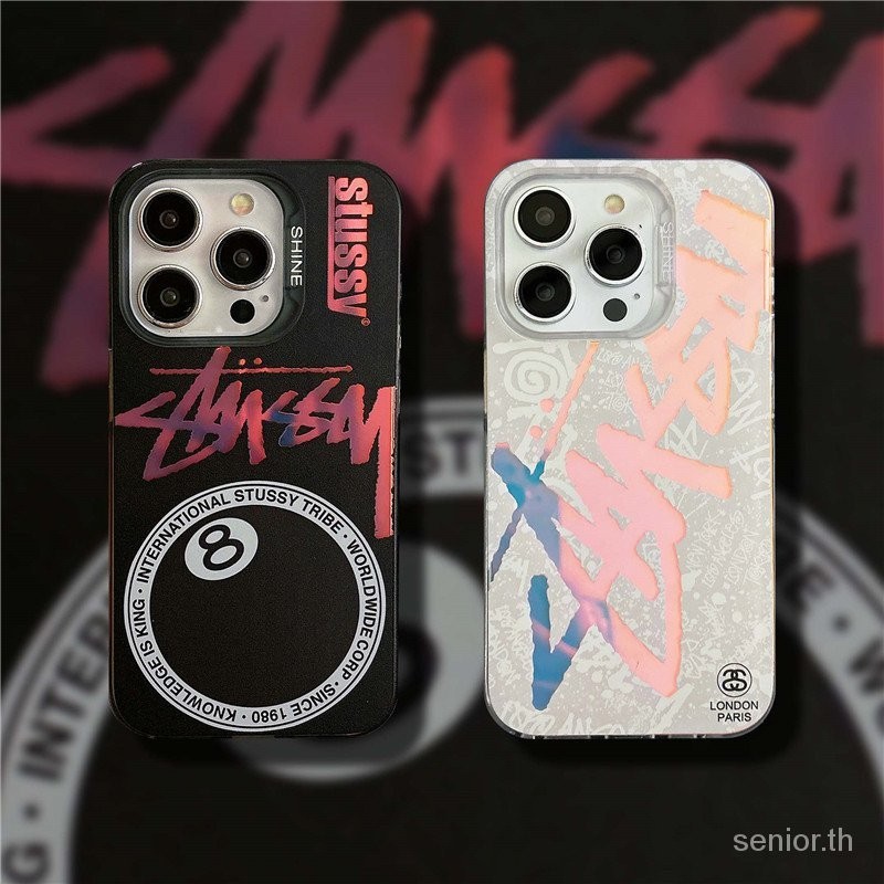 Chameleon Series Billiard No. 8 Stu ภาพประกอบการ์ตูนเคสโทรศัพท์เหมาะสําหรับ iphone12pro 13pro 14plus 7 8plus 15 14 12 11 13 pro Max 15promax XS XR XSMAX กันกระแทกฮาร์ดป้องกันกรณี 11promax