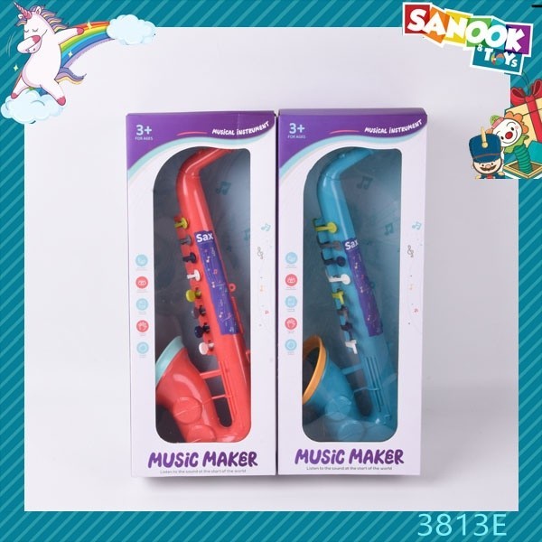 ♠️Shopaom61 TOYS ของเล่นแซกโซโฟน #3813E ขนาด 15x9x38 ซม.คละสี สินค้าในไทย